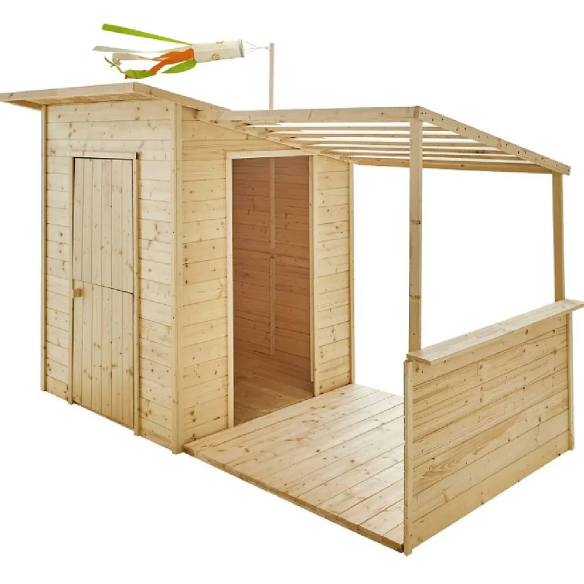 Best Cabaña infantil de madera con porche Santa Bárbara Casas
