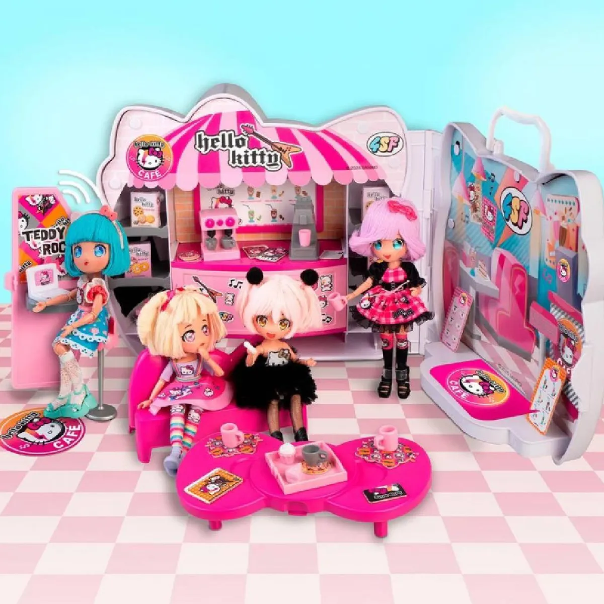 Clearance Cafetería de Hello Kitty Muñecas