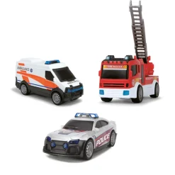 New Caja de 3 vehículos de rescate ㅤ Vehículos Y Circuitos