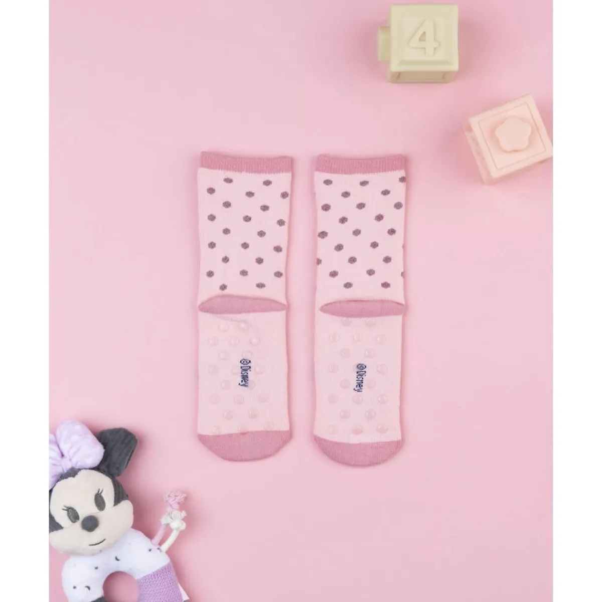 Calcetines antideslizantes rosa Minnie*Prenatal Sale