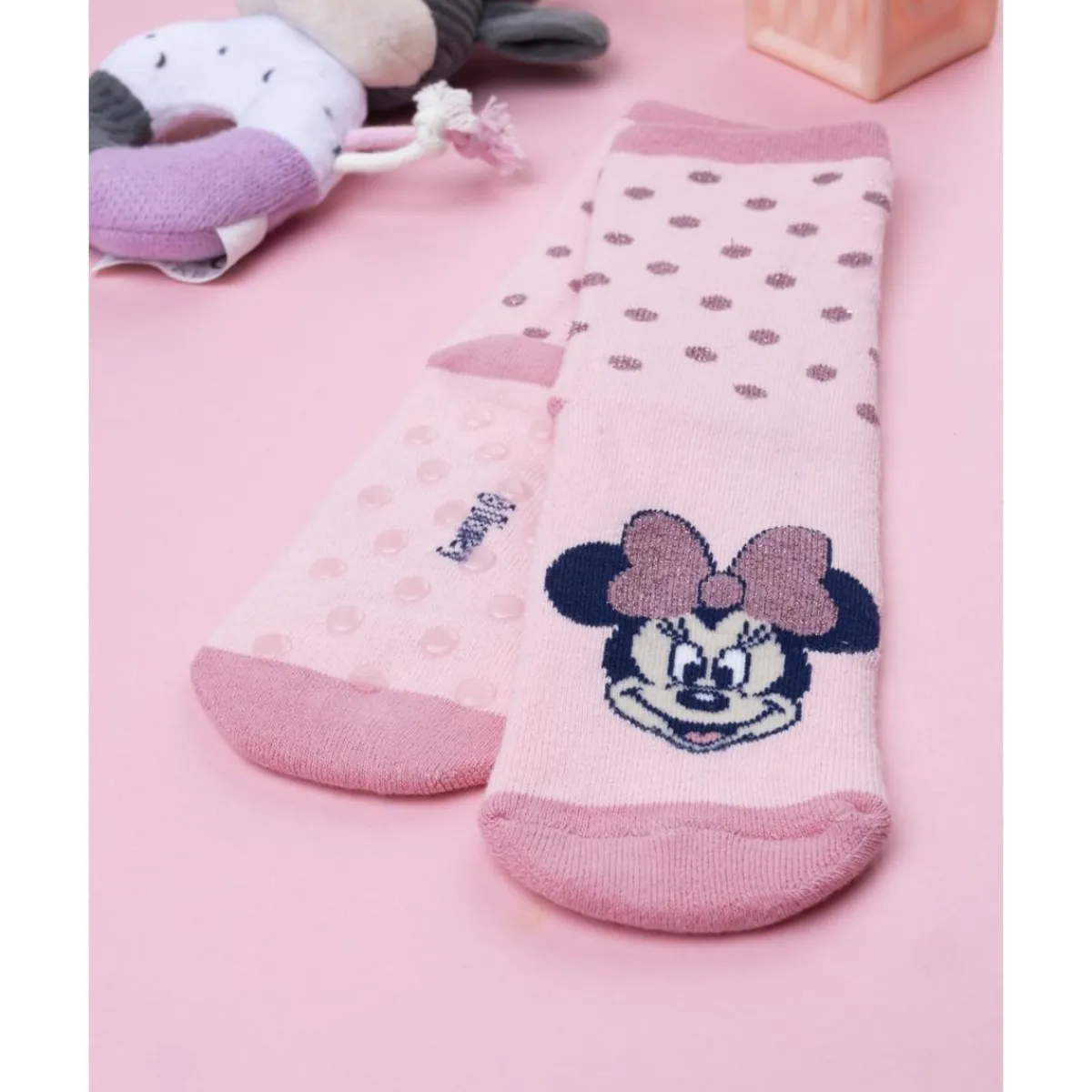 Calcetines antideslizantes rosa Minnie*Prenatal Sale