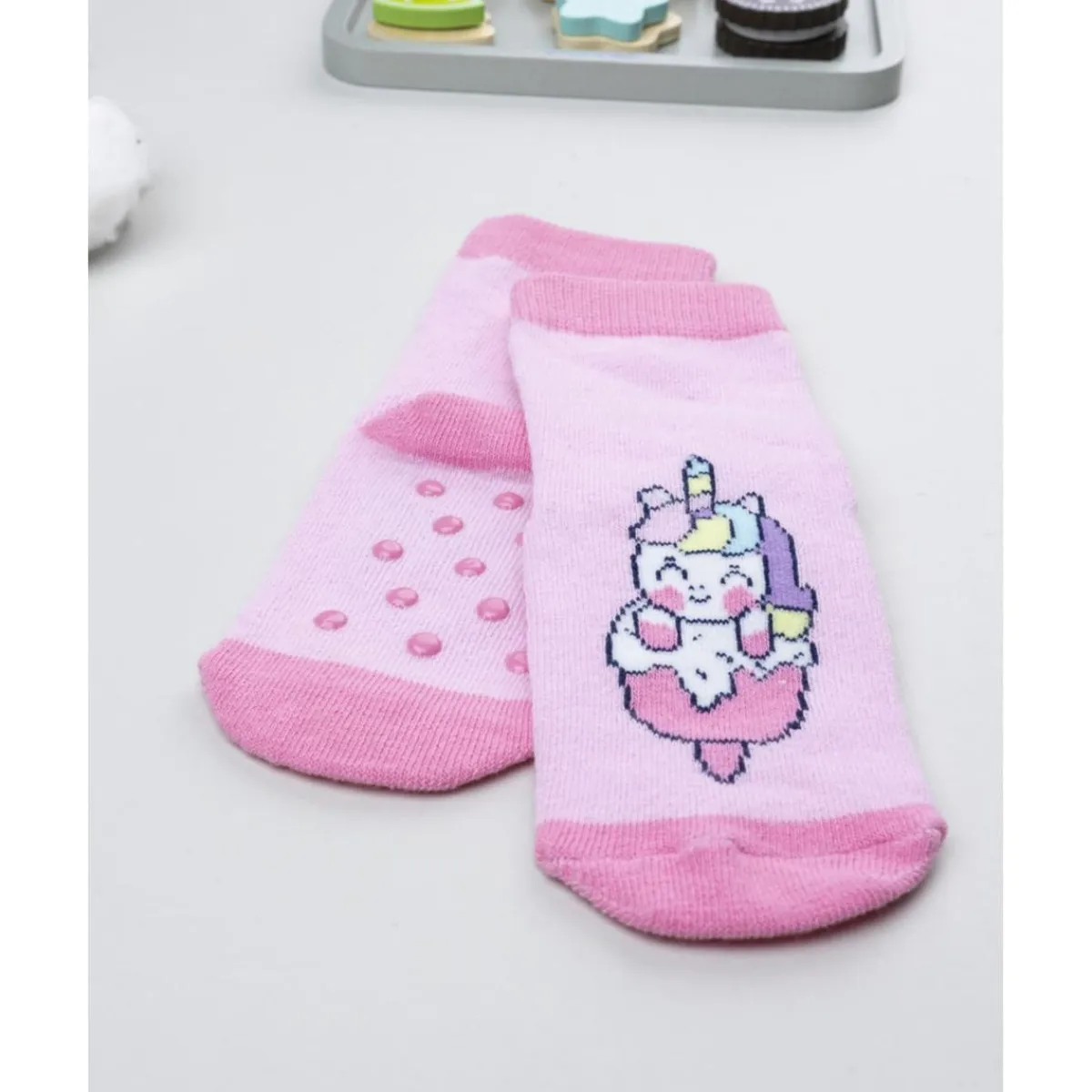 Hot Calcetines antideslizantes niña rosa unicornio Calzado Y Accesorios·Accesorios Y Complementos