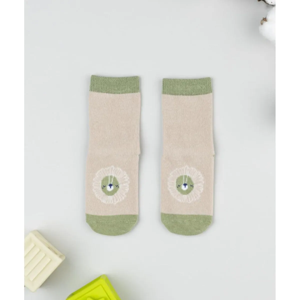 New Calcetines antideslizantes niño beige león Calzado Y Accesorios·Accesorios Y Complementos