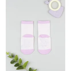 Calcetines antideslizantes niña rosa conejo*Prenatal Clearance