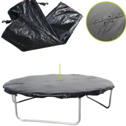 Cama elástica exterior de 427 cm con red, escalera y refuerzo de protección*SOULET Outlet