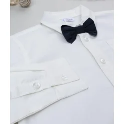 Camisa niño blanca con pajarita azul Niño·Niño 2-10 Años|Niño 2-10 Años·Camisas Y Camisetas