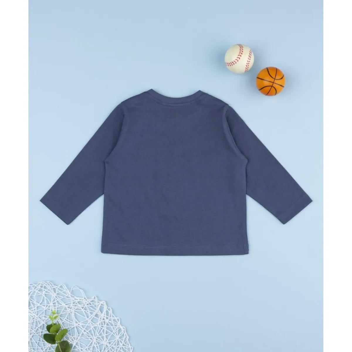 New Camiseta azul con estampado "Run Fast" Niño·Bebé Niño 3-36 Meses|Bebé Niño 3-36 Meses·Camisas Y Camisetas