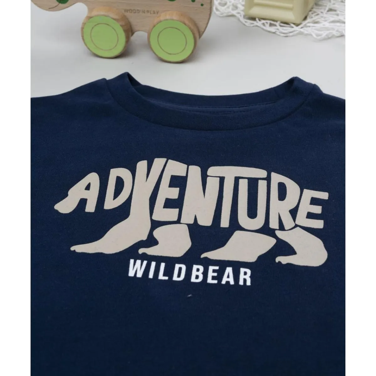 Best Camiseta azul de manga larga para niño con estampado de oso Niño·Niño 2-10 Años|Niño 2-10 Años·Camisas Y Camisetas