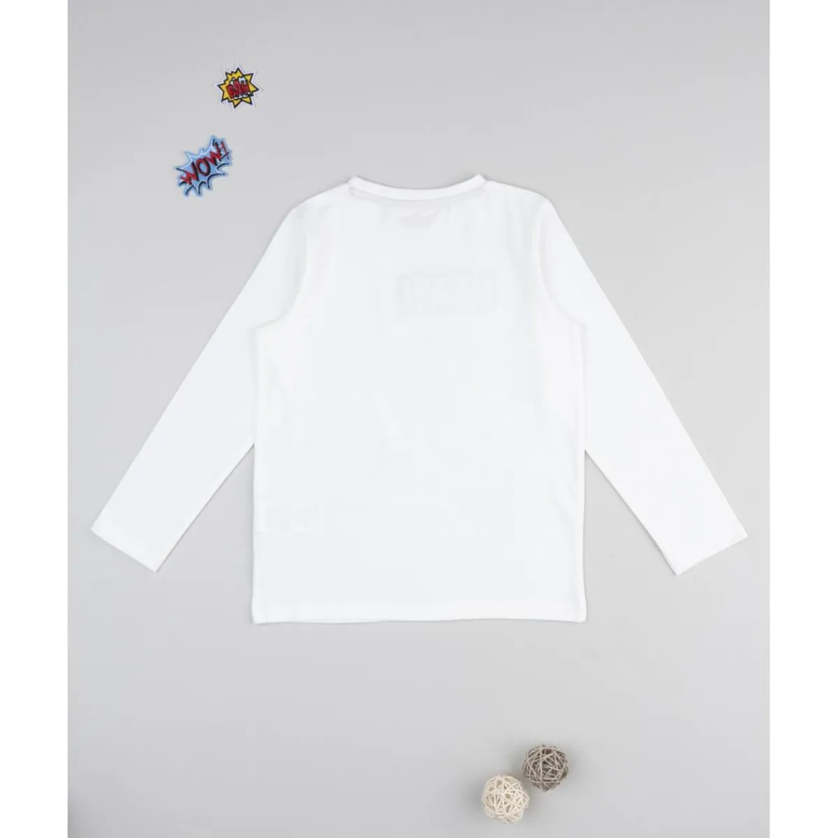 Camiseta blanca de manga larga Spiderman para niño*Prenatal Discount