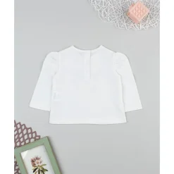 Clearance Camiseta blanca de niña con estampado Recién Nacido·Ropa Y Accesorios|Ropa Y Accesorios·Camisetas