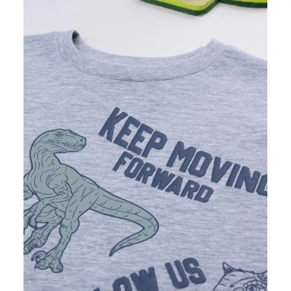 Camiseta gris dinosaurios niño*Prenatal Hot