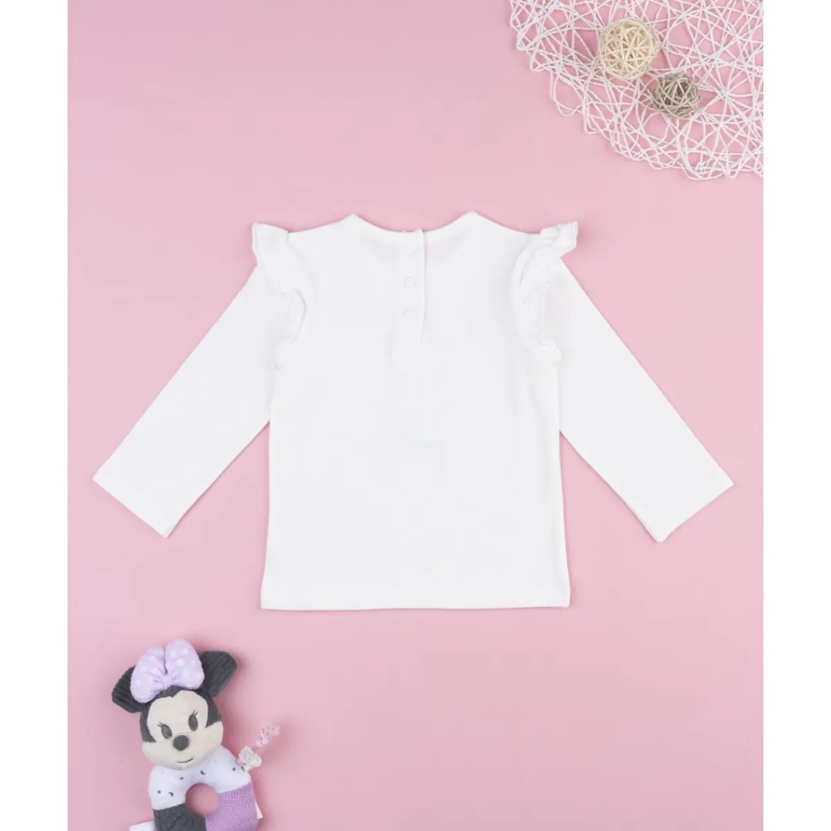 Camiseta niña Minnie frill Niña·Bebé Niña 3-36 Meses|Bebé Niña 3-36 Meses·Camisas Y Camisetas