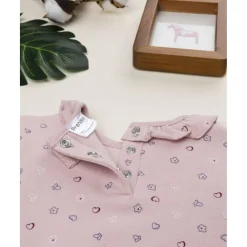 Camiseta rosa de niña con corazones y volantes*Prenatal New