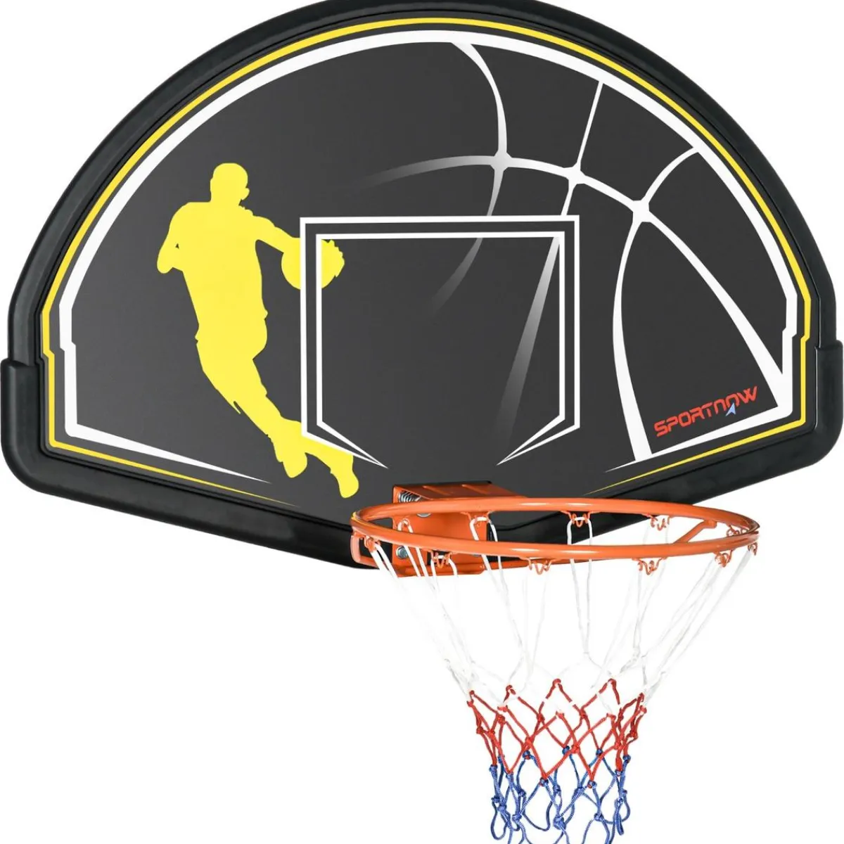 Canasta de Baloncesto bicolor para puerta o pared*Outsunny New