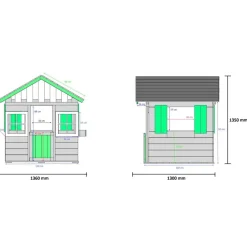 Casita de madera Lollipop Blanca*MASGAMES Best