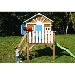 Casita Visby elevada 90 cm Azul*MASGAMES Hot
