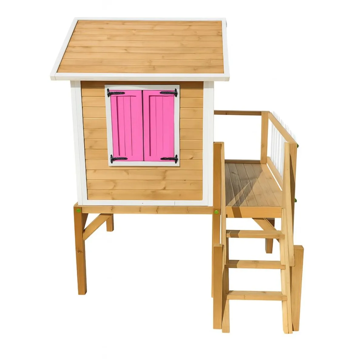 Casita Visby elevada 90 cm Rosa*MASGAMES New