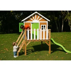 Casita Visby elevada 90 cm Verde*MASGAMES Hot