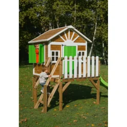 Casita Visby elevada 90 cm Verde*MASGAMES Hot