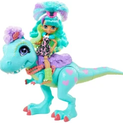 Hot Cave Club - Muñeca Rockelle y Tyrasaurus Muñecas