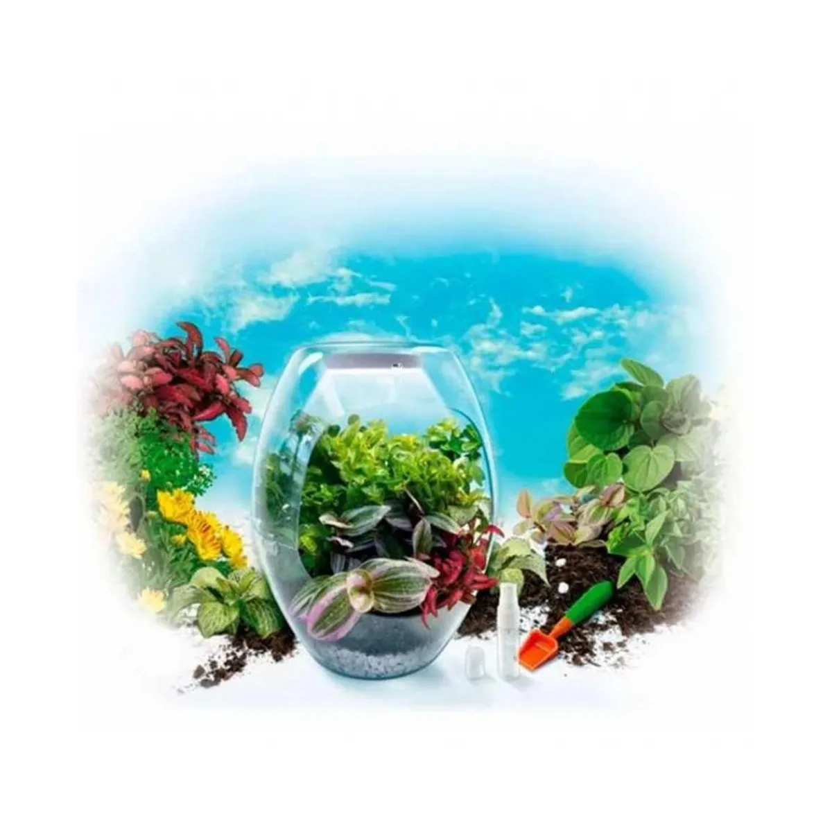 Best Toys - Terrario educativo con luz y libro guía Botani Plus ㅤ Steam