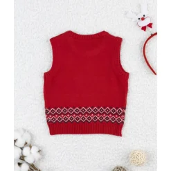 Chaleco bebé rojo con bordados*Prenatal New