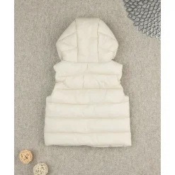 Chaleco infantil blanco de nylon reciclado*Prenatal