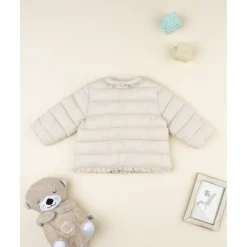 Chaqueta acolchada ligera niña beige*Prenatal Online