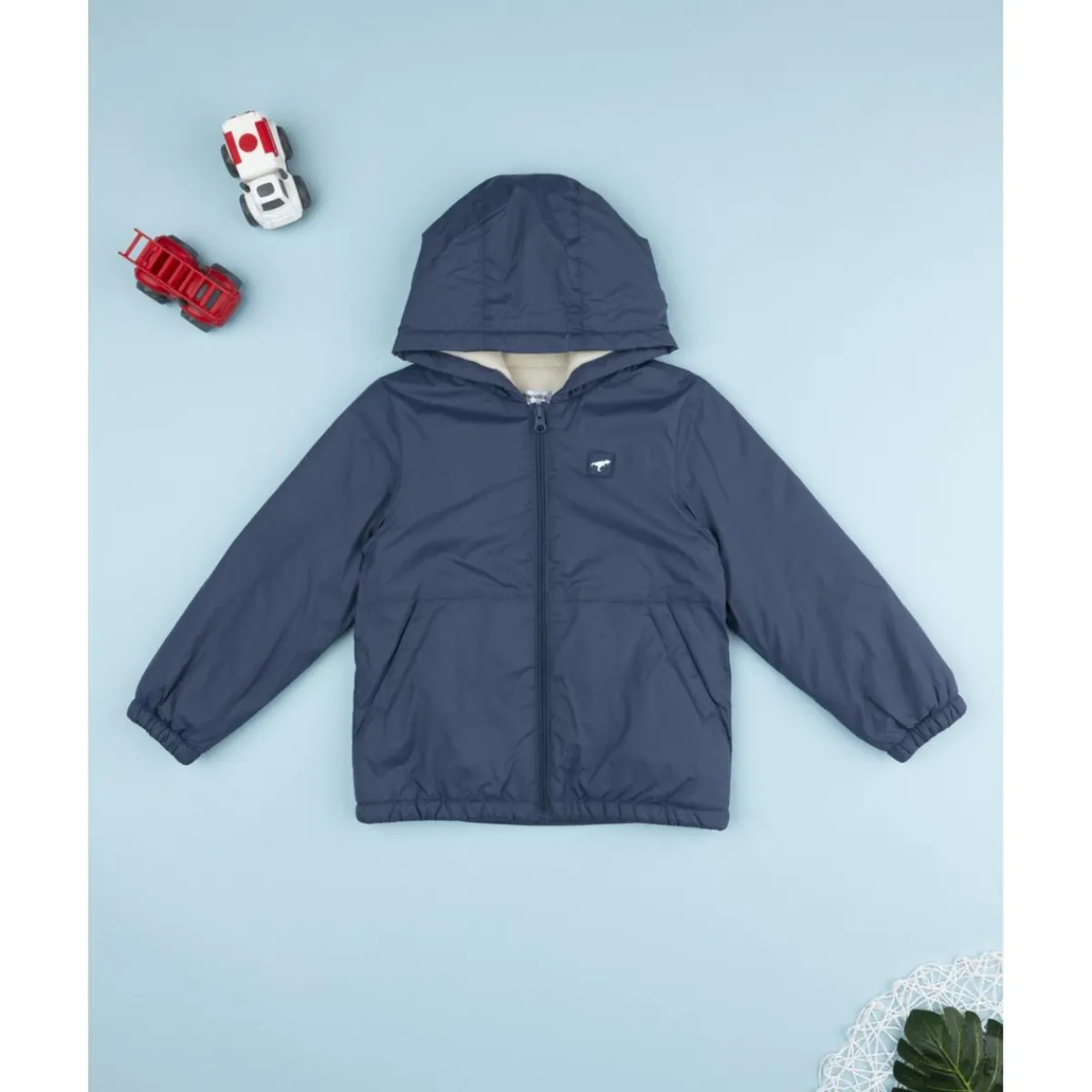 Best Chaqueta cortavientos azul con forro polar Niño 2-10 Años·Abrigos Y Plumíferos|Niño·Niño 2-10 Años
