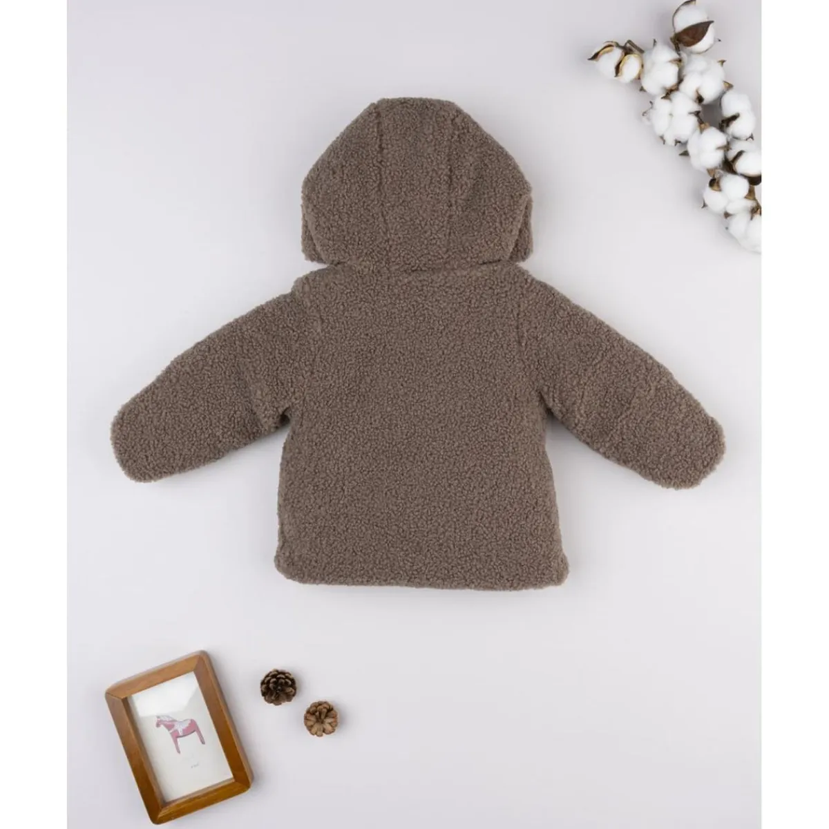 Chaqueta marrón de borreguito para niño*Prenatal Best