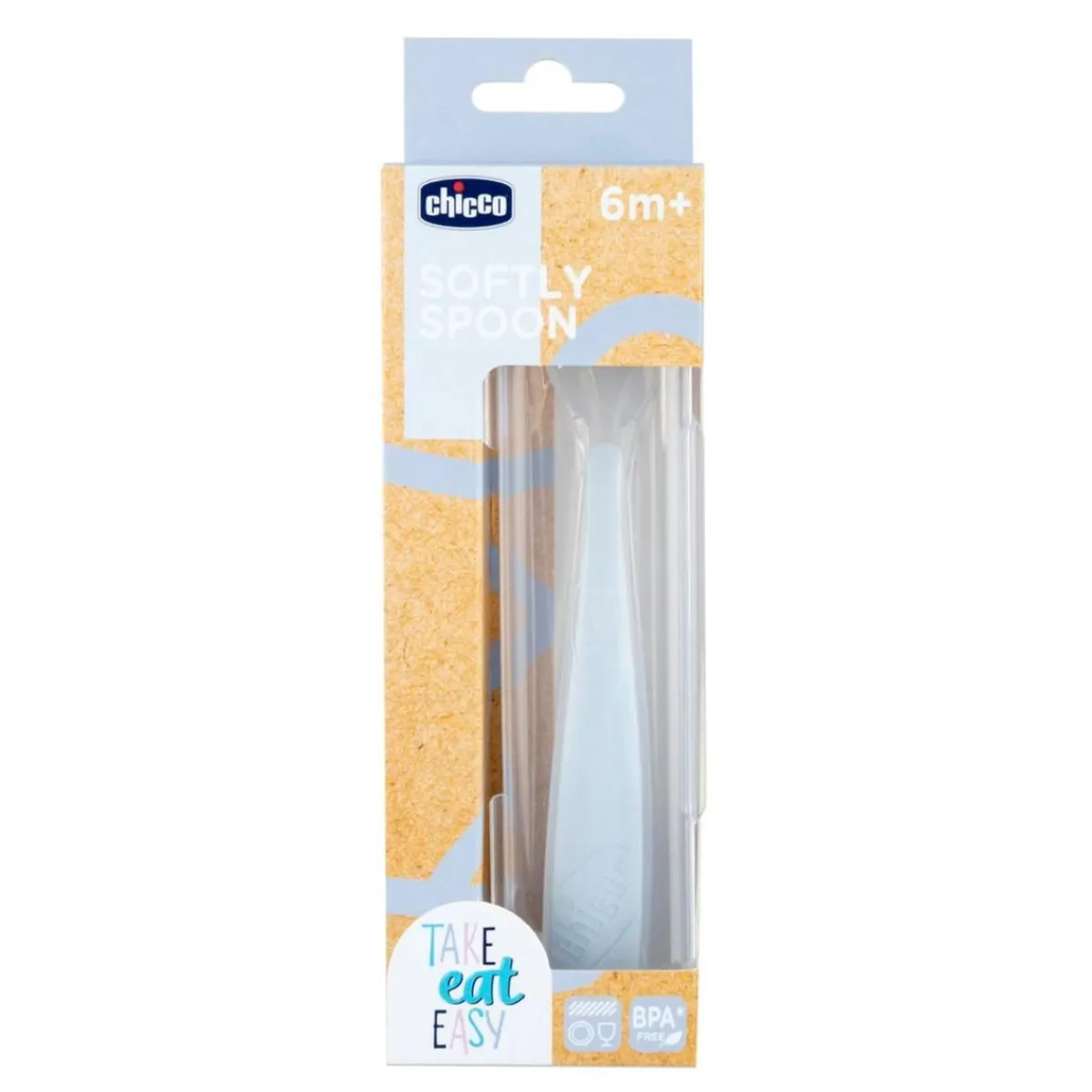 - Cuchara de Silicona con estuche - Gris*CHICCO