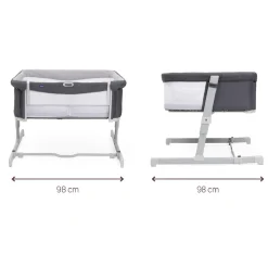 - Cuna de colecho gemelar Next2Me Twins gris*CHICCO New