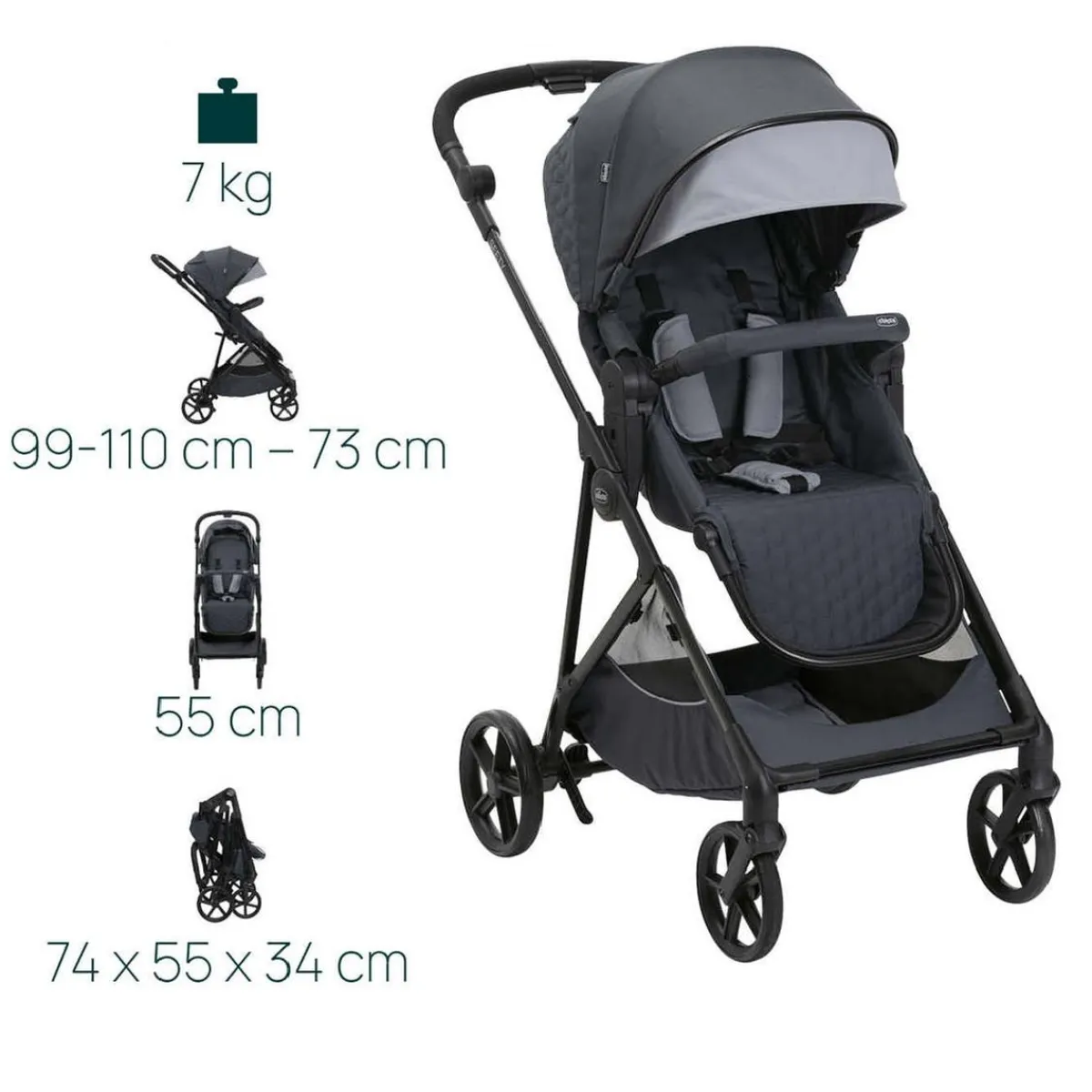- Duo Seety Boston gris*CHICCO Clearance