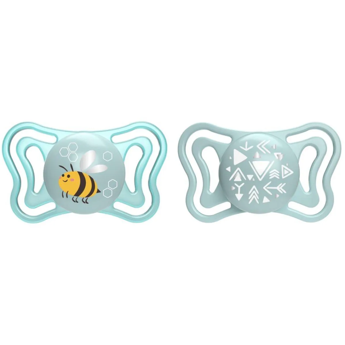 - Pack 2 chupetes Physio Light 2-6M - Azul (Varios modelos)*CHICCO New
