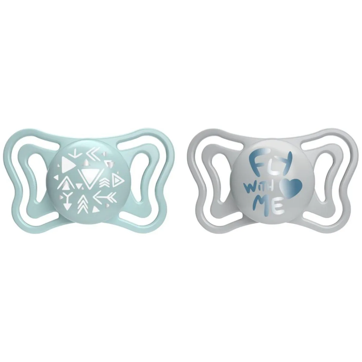 - Pack 2 chupetes Physio Light 2-6M - Azul (Varios modelos)*CHICCO New