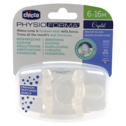 - Pack 2 Chupetes PhysioForma Crystal 6-16 meses*CHICCO Hot