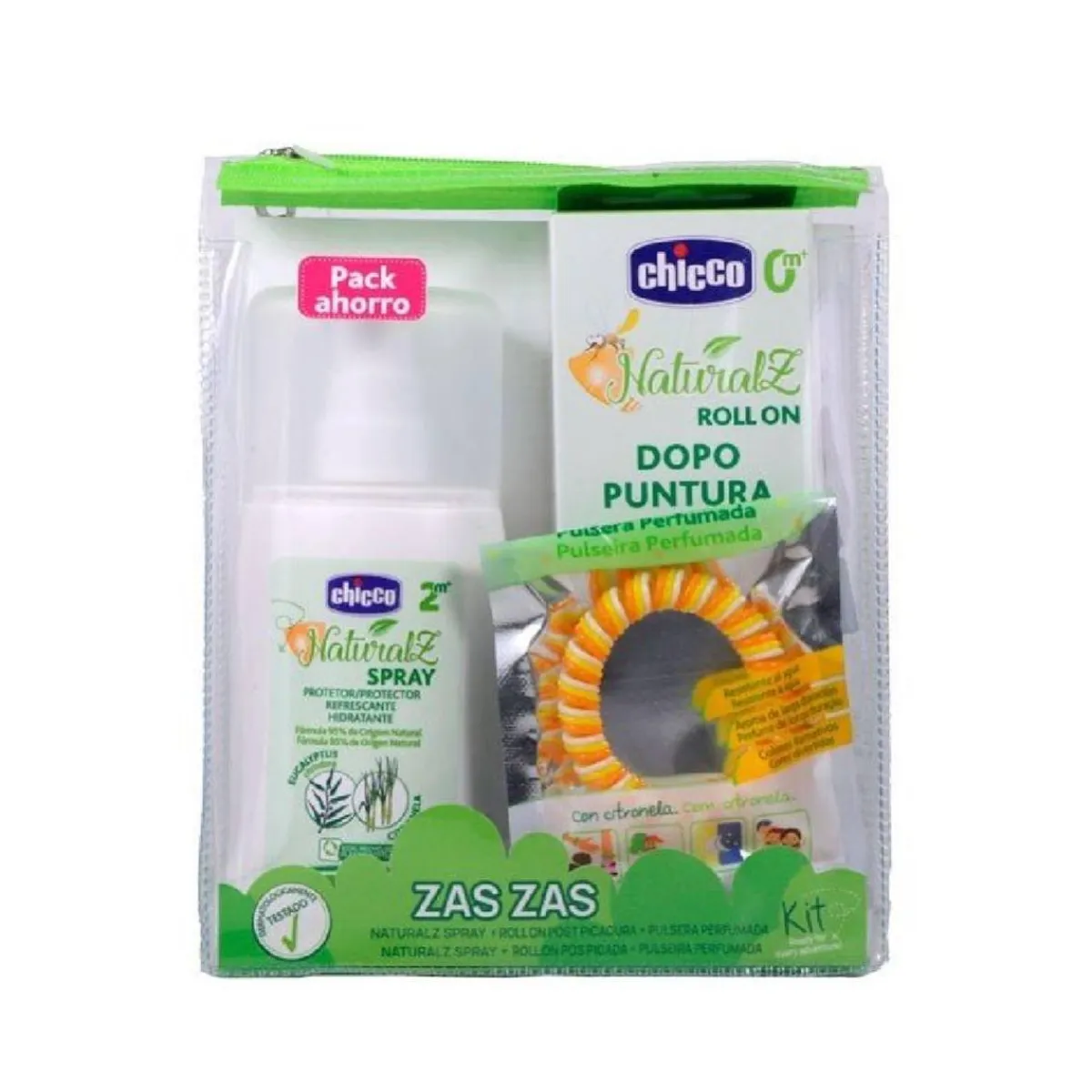 New - Pack de viaje Antimosquitos Zas-Zas Cuidado·Repelentes De Insectos