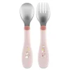 - Set de Cubiertos Acero Inoxidable 18M - Rosa*CHICCO Clearance