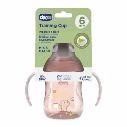 New - Vaso de Aprendizaje 6M+ 200ml - Rosa Preparación Comida Y Accesorios·Tazas Y Vasos