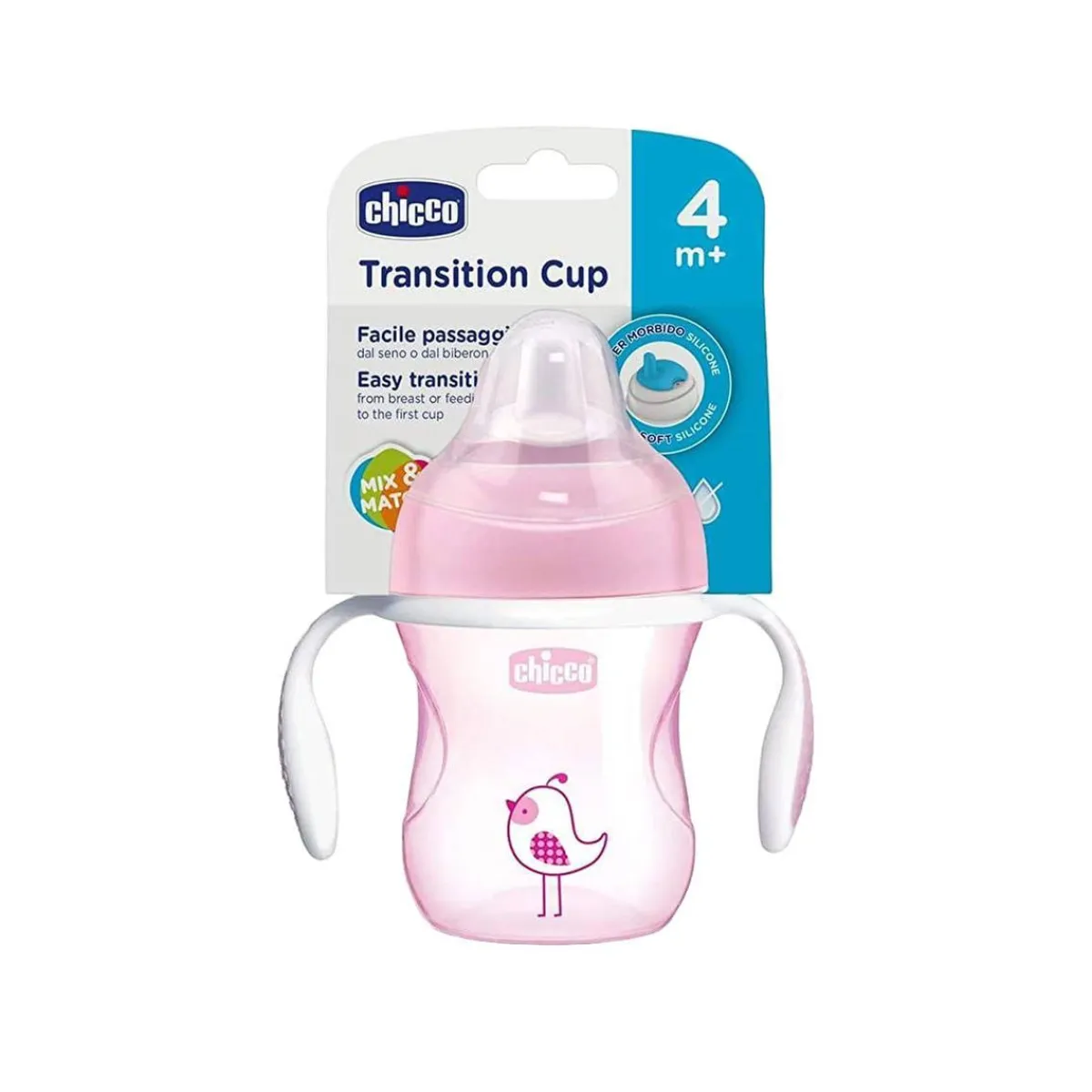 - Vaso de transición rosa*CHICCO