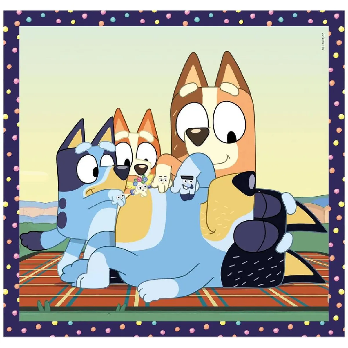New - 3 puzzles 48 piezas - Bluey Juegos Y Puzzles