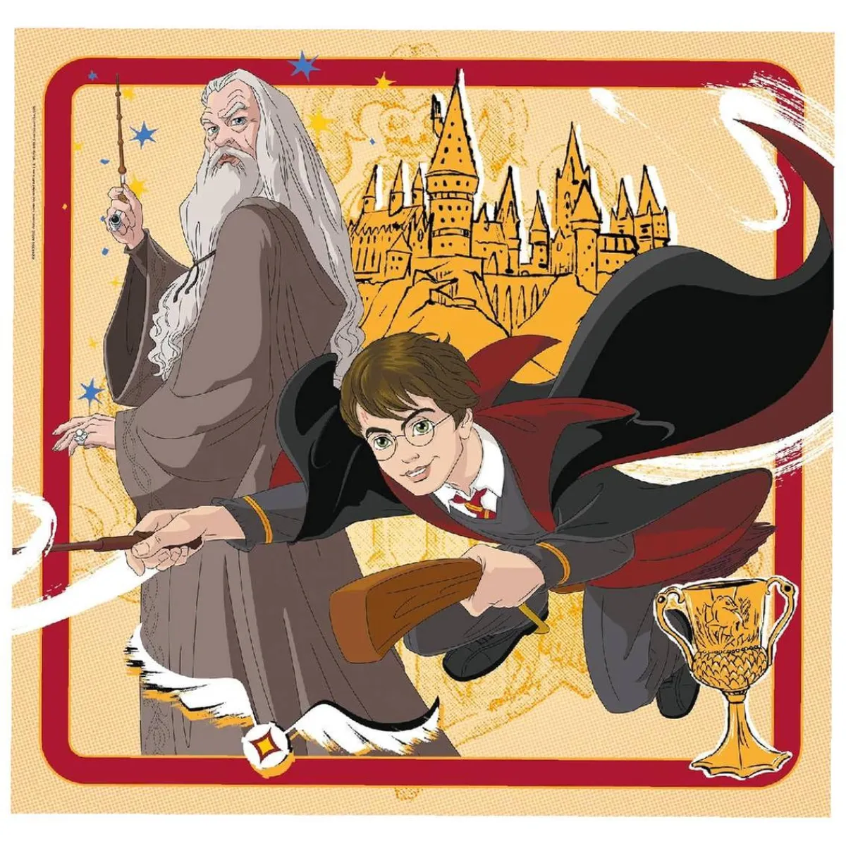 Hot - 3 puzzles 48 piezas - Harry Potter Juegos Y Puzzles