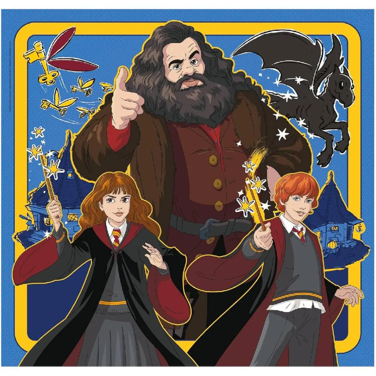 Hot - 3 puzzles 48 piezas - Harry Potter Juegos Y Puzzles