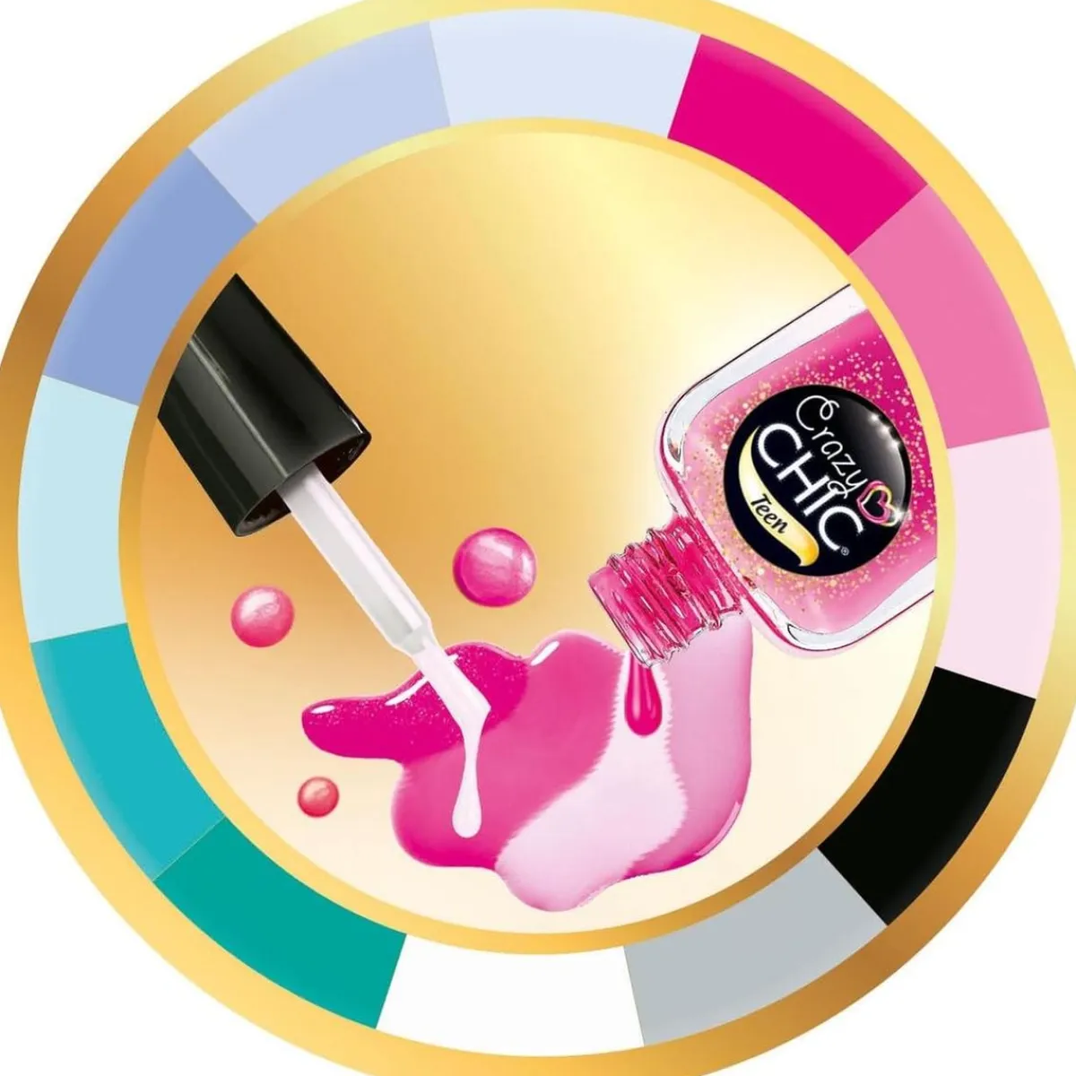 Discount - Caja de manicura Crazy Chic con decoraciones y esmalte de uñas ㅤ Estilo De Vida