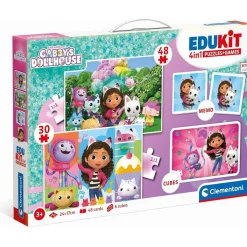 - Gabbys Dollhouse - Puzzle Edukit 4 en 1*CLEMENTONI Online