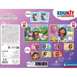 - Gabbys Dollhouse - Puzzle Edukit 4 en 1*CLEMENTONI Online