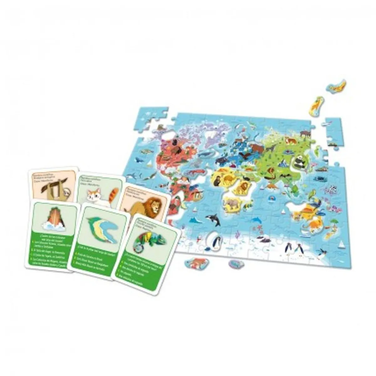 - Juego educativo descubramos el mundo, geografía y mapas ㅤ*CLEMENTONI