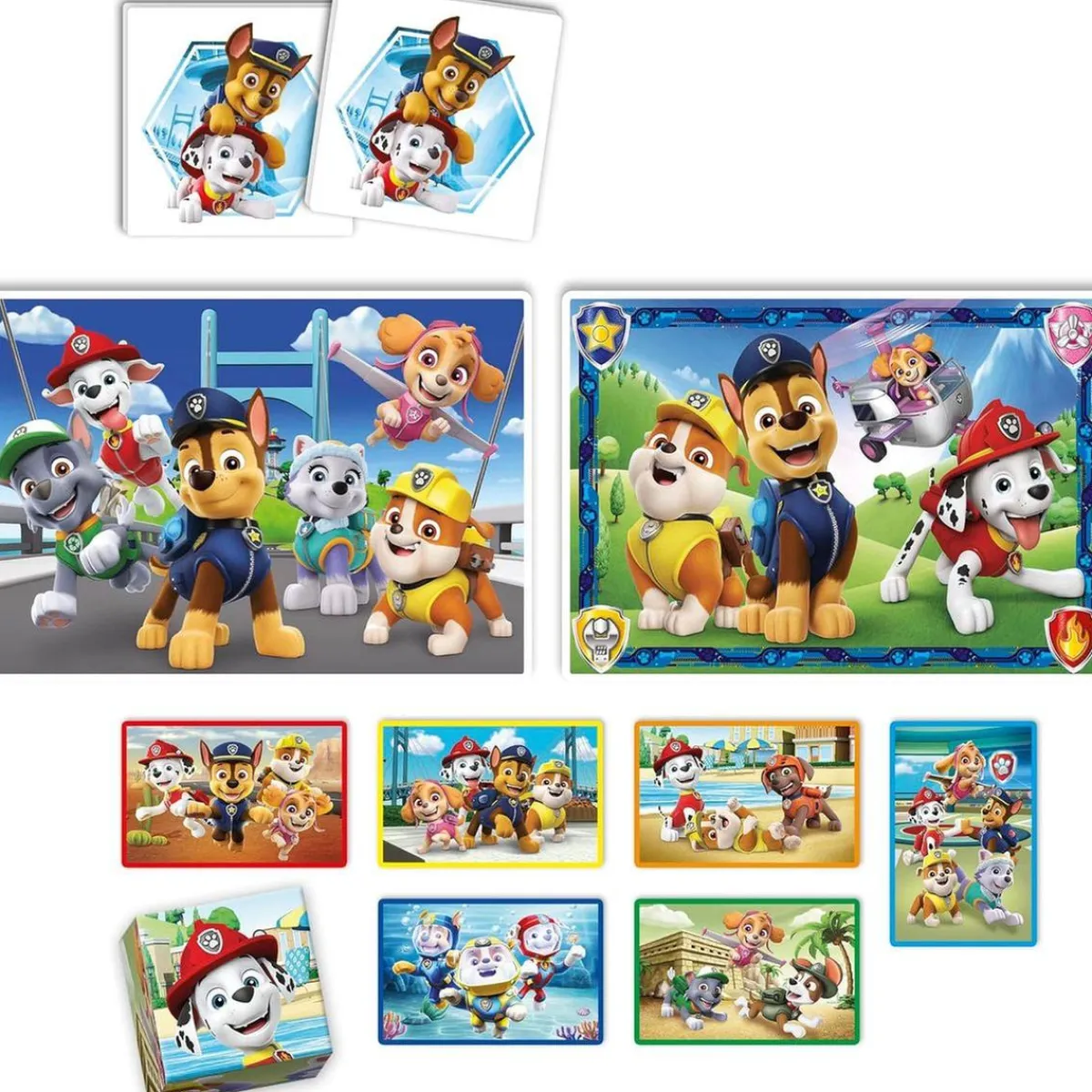 Hot - Patrulla Canina - Edukit 4 en 1 con puzzle y juego de memoria Patrulla Canina ㅤ Friki Zone|Juguetes Educativos Y Libros