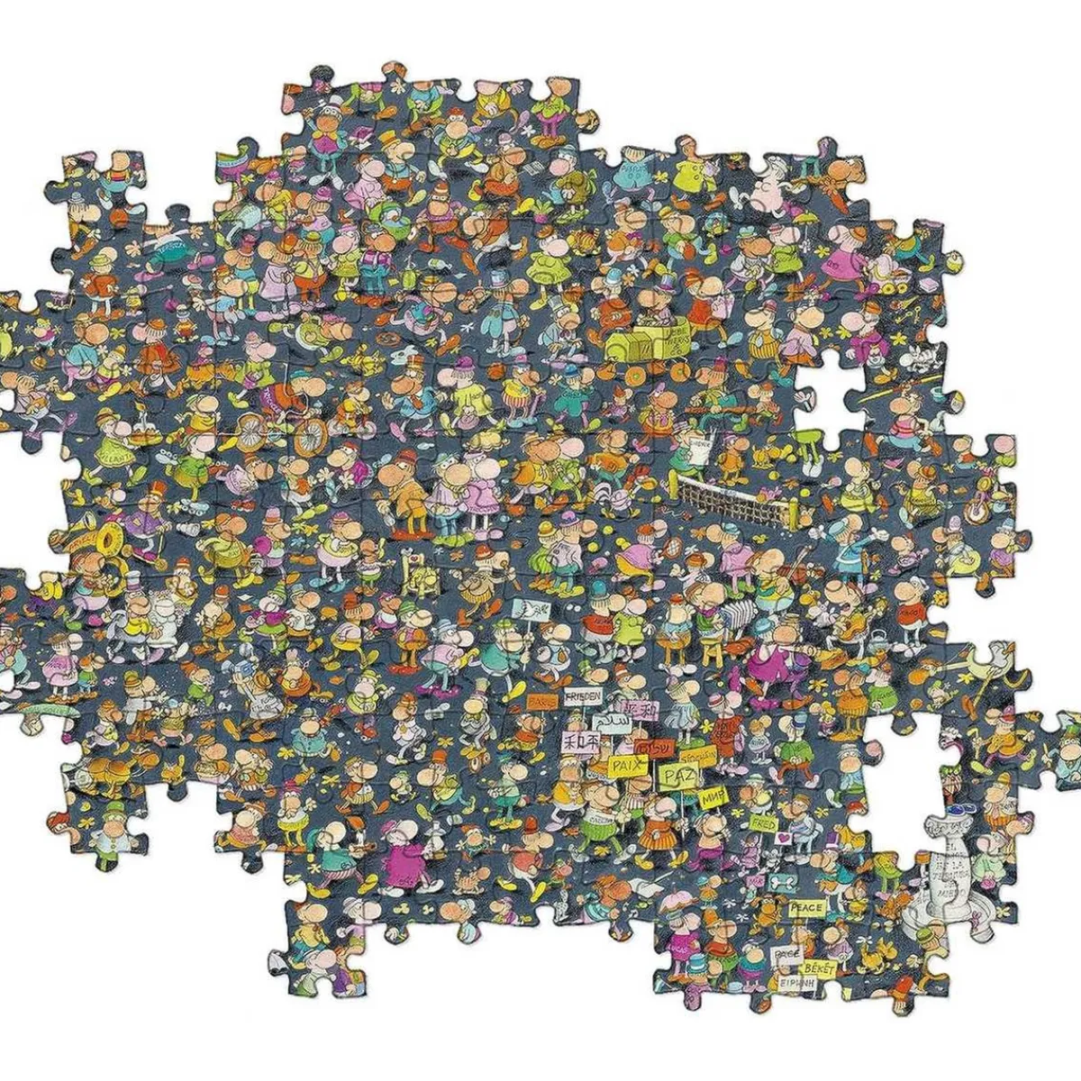 Sale - Puzzle ilustrado de 1000 piezas imposible Juegos Y Puzzles