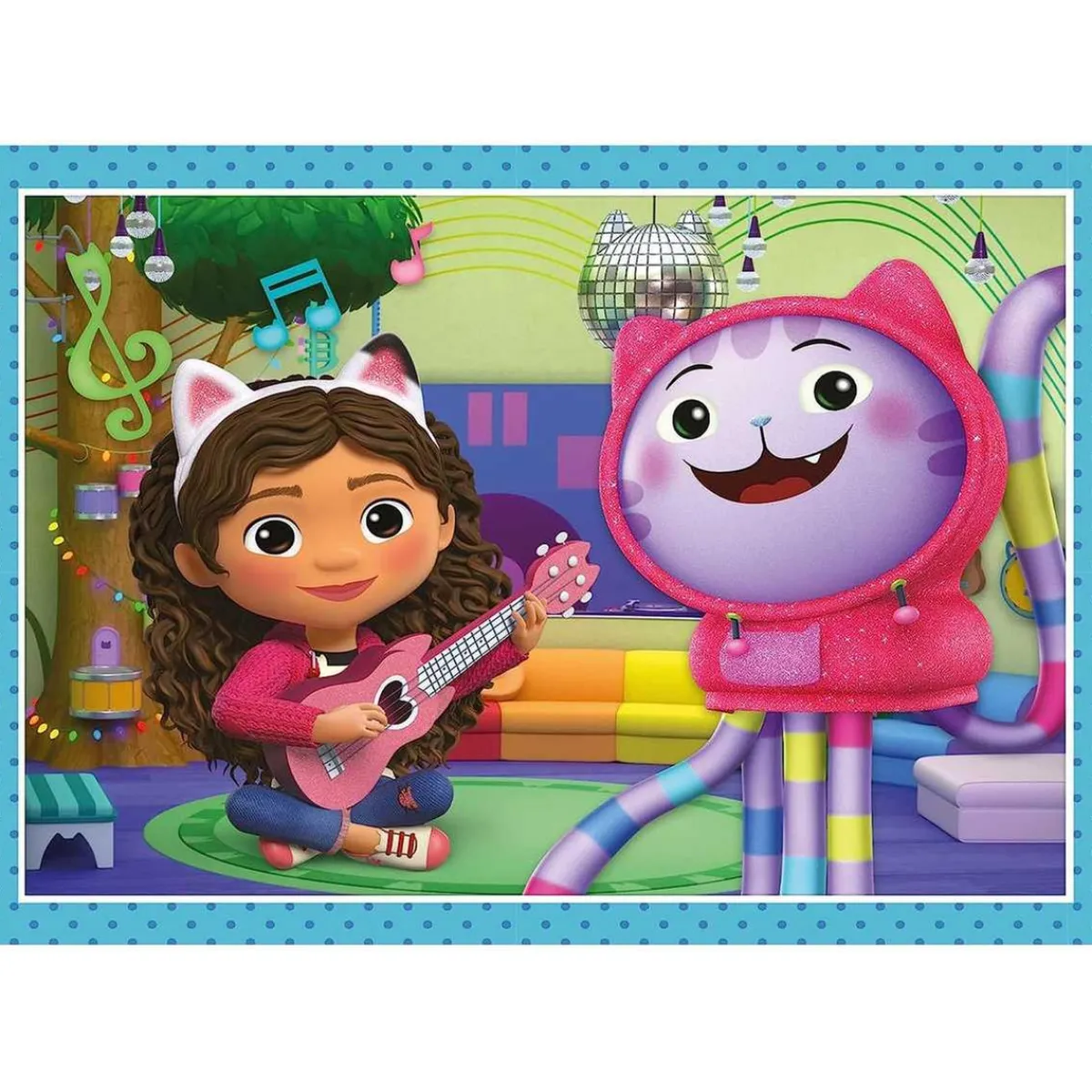 - Puzzle infantil 4 en 1: Casa de Muñecas de Gabby, 12-24 piezas, tamaño único ㅤ*CLEMENTONI Online